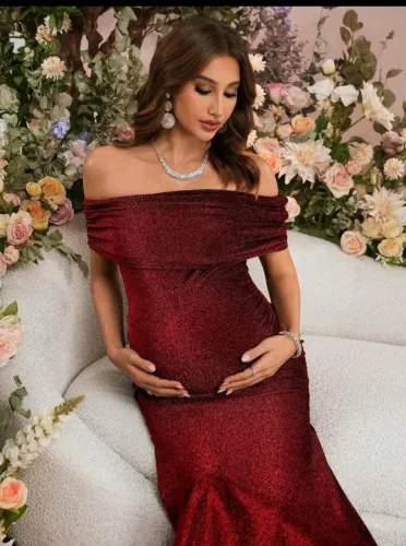 Vestido de festa gestante