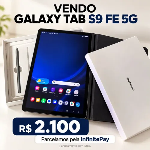 Samsung Galaxy Tab S9 FE 5G + Caneta S Pen | R$ 2.100