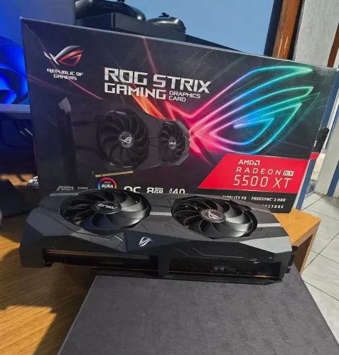 Placa de vídeo - RX5500xt 8gb Asus Strix