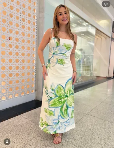 Vestido lírio alcinha
