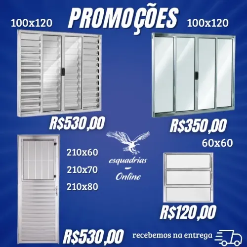 ?Show de ofertas portas e janelas com preço aparti de R$120,00