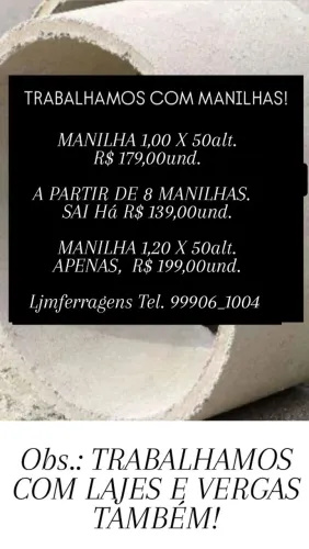 TRABALHAMOS COM MANILHAS.