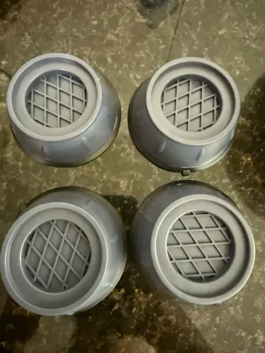 Kit 4 pés de máquina lava e seca anti vibração suporte elevado