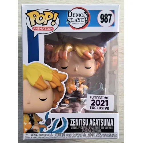Funko Pop Zenitsu Agatsuma #987 Demon Slayer Edição Exclusiva