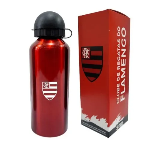 Garrafa Flamengo Squeeze Alumínio Vermelho 500ml Oficial CRF