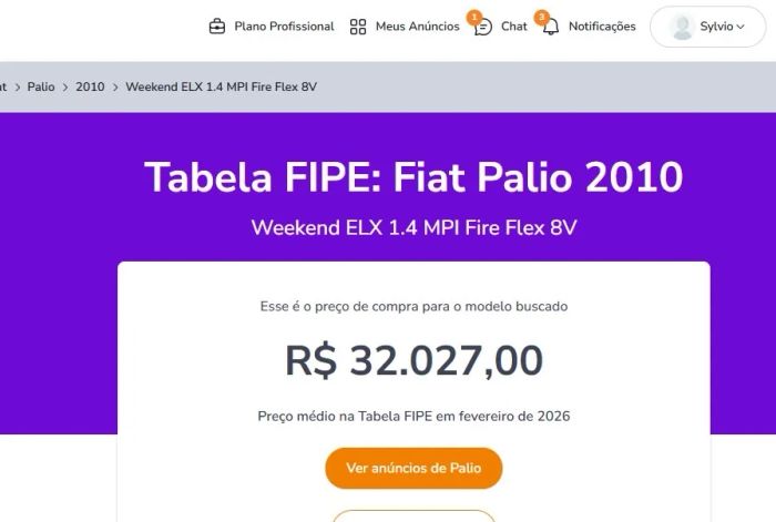 Imagem de Fiat Palio Weekend ELX 1.4 MPI Fire Flex 8V 2010
