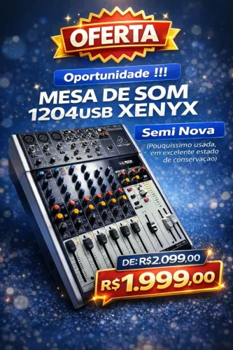 MESA DE SOM 1204USB XENYX (Semi Nova)