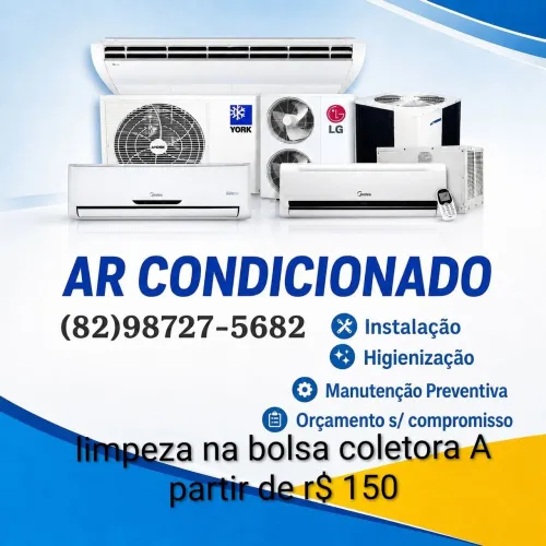 RC climatização instalação e higienização em promoção