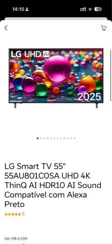 Tv 55 polegada LG UHD 4k 