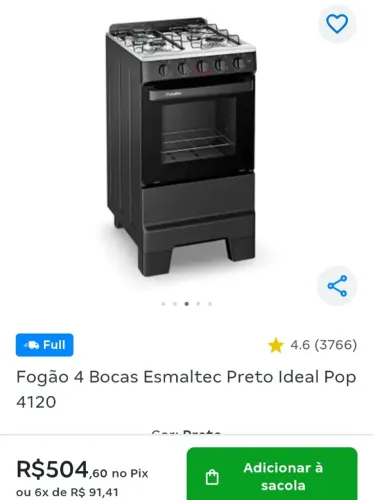Vendo fogão 4 bocas garantia de fábrica novo