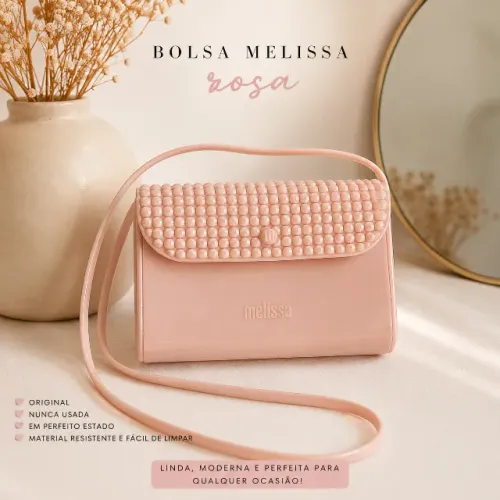 Bolsa Melissa Original Nunca Usada - Cor Rosa