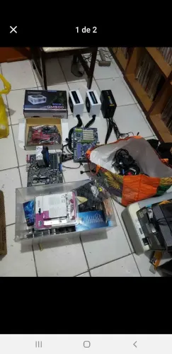 Fontes de computadores gabinetes e peças preços a combinar antigos