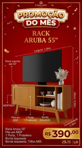 Rack Aruba 55"