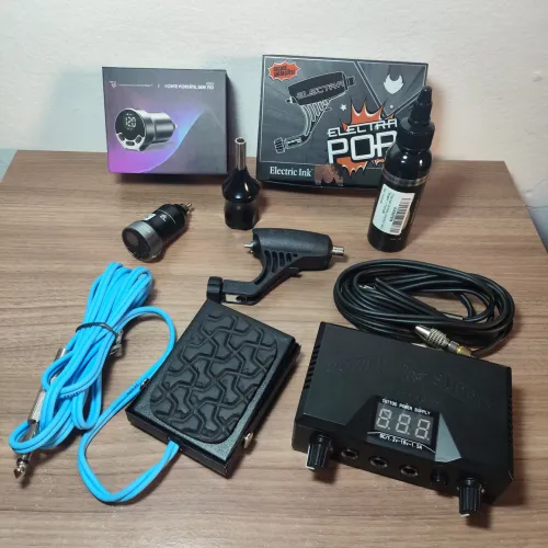 Máquina de Tatuagem Kit Completo
