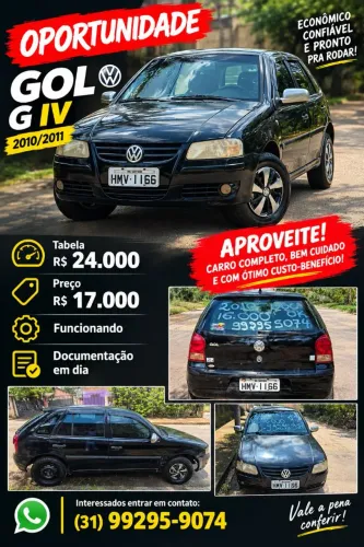 Volkswagen Gol Geração IV Titan 1.0 8V Total Flex Mec. 4P 2011