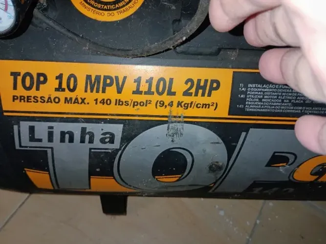 Compressor Chiaperini TOP 10 MPV (110 litros, 2HP, trifásico)