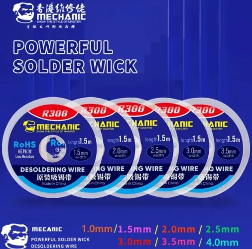 Malha Dessoldadora Mechanic 1.0mm, 2.5mm, 3.0mm (99995.9905 zap)