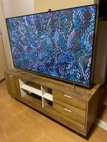 TV TCL 65 Pol. 4K + Rack com gavetas