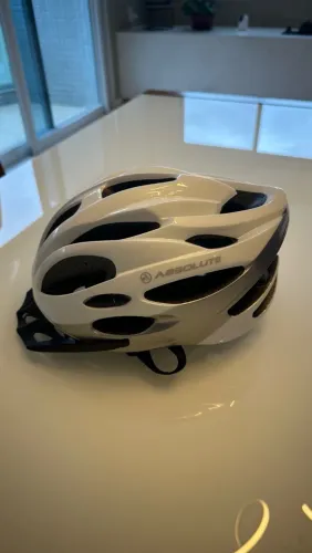 Capacete de ciclismo branco da Absolute