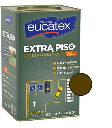 Vendo tinta piso eucatex 18 litros marron