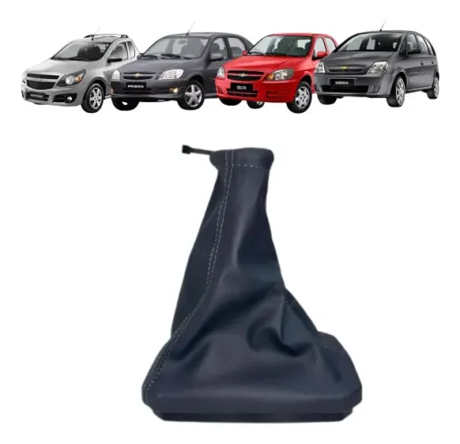 Coifa Câmbio Couro Base de Manopla Chevrolet Corsa Celta Classic Prisma 
