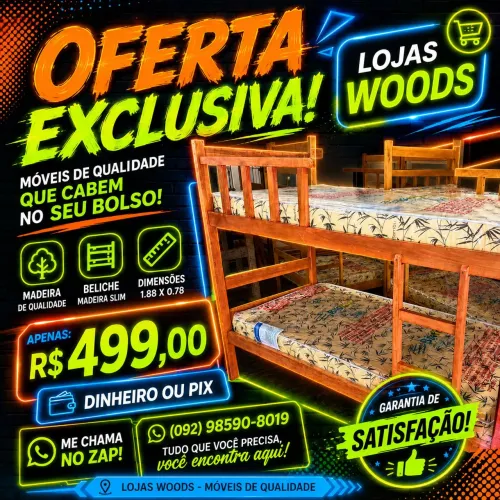 Beliche Novo R$ 499,00 Madeira de Alta Resistência no Acabamento Verniz