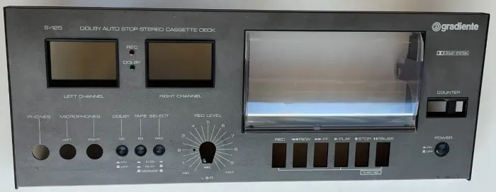 Tape Deck Gradiente S-125 - Painel Frontal