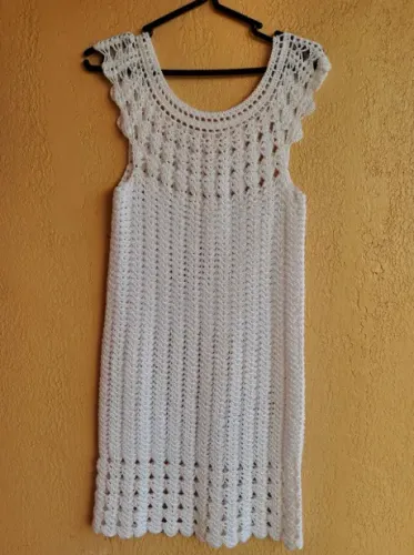 Vestido de Crochê para a praia