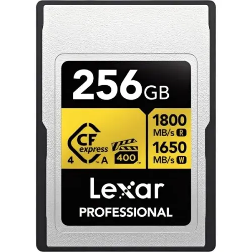 Memória CFexpress Lexar Professional Gold Series Tipo A 1800-1650 MB/s 256 GB (LCAEXG4256G