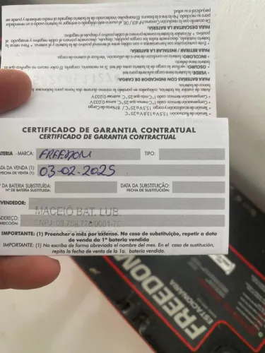 Bateria estacionária 100A