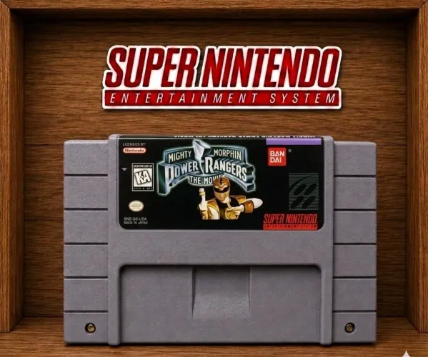 Jogo fita Power Rangers the movie snes super Nintendo repro