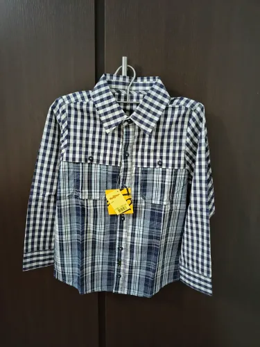 Camisa xadrez infantil masculino Tam 8 Nova