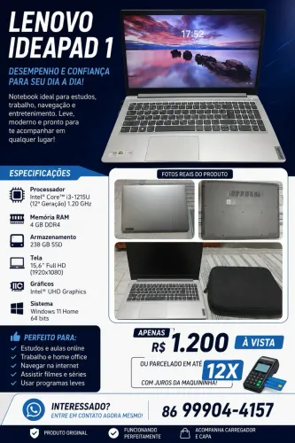 vendo notebook 