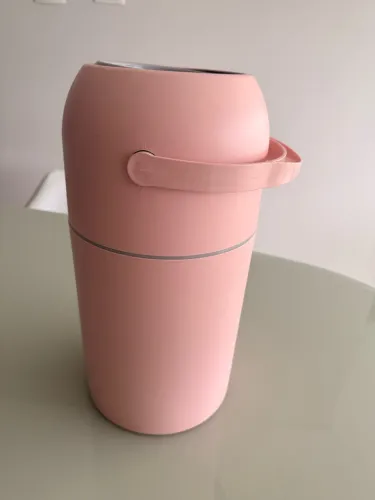 Lixeira Mágica Antiodor 20 Fraldas Saco Lixo Normal Cor Rosa