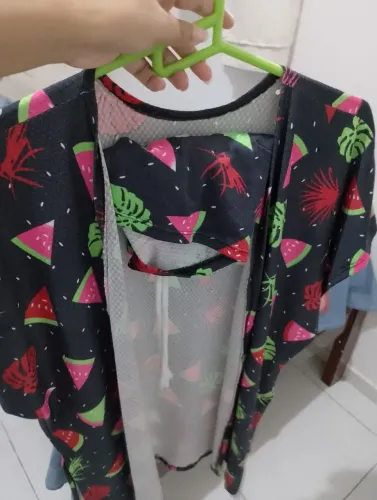 Conjunto feminino kimono + cropped