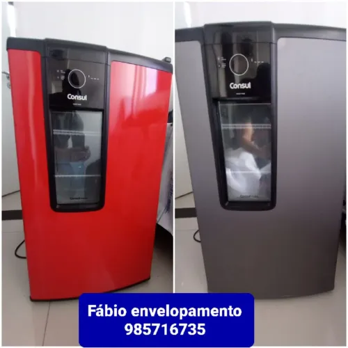 Envelopamento de frigobar 