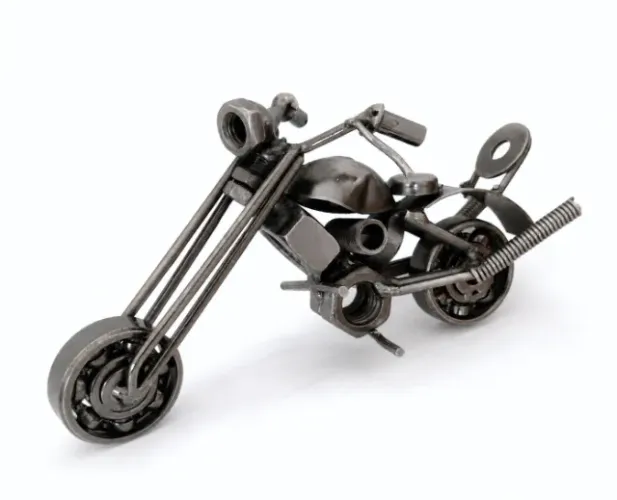 Miniatura Moto Chopper em Metal - Colecionável
