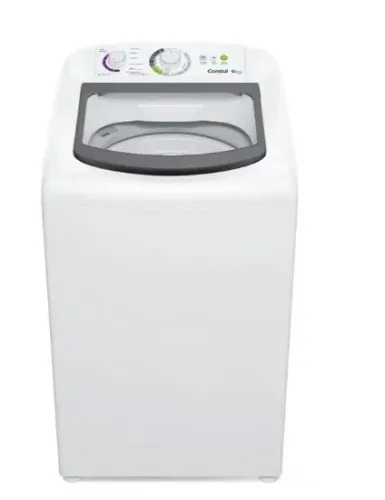 Lavadora de Roupas Consul 9kg CWB09BB Dosagem Econômica Ciclo Edredom Branca - 110V