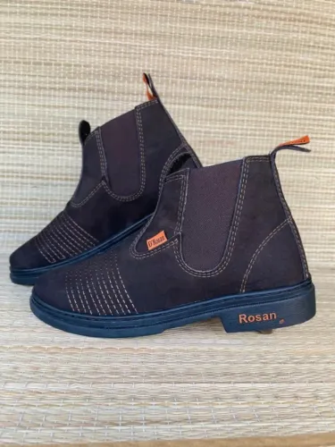 Bota Botina Don Rosan Bota Couro Nobuck Botina Vaquejada Bota Preta Unissex