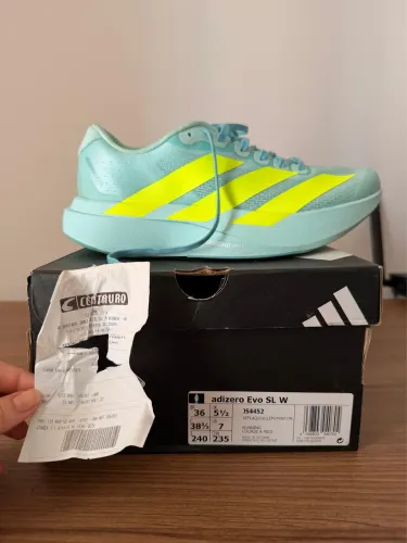 Tênis de corrida Adizero Evo SL W 36 original C/ caixa e nota