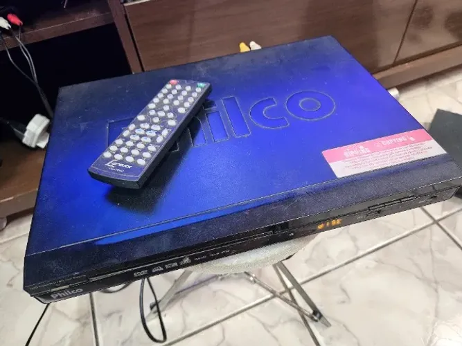 dvd philco ph170n  com controle e cabos