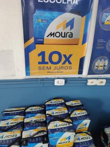 Bateria Moura 60ah  490,00 - 24 meses de trabalho 