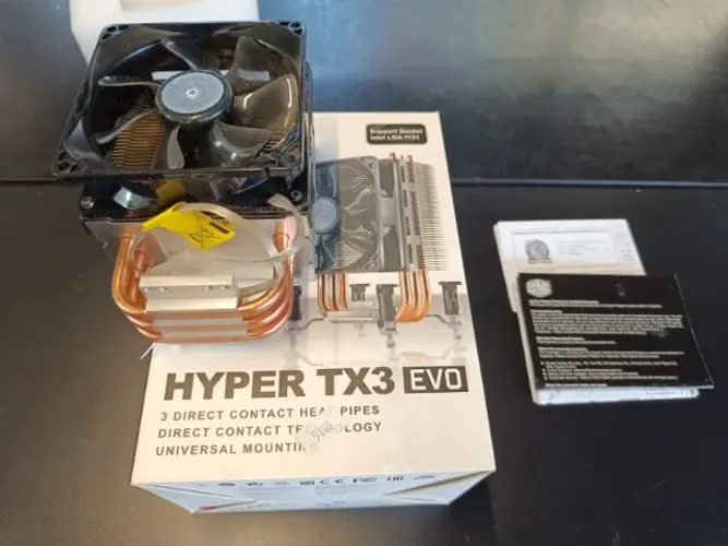 Air Cooler CoolerMaster Hyper TX3 EVO RR, AMD/Intel, 90mm, Preto -TX3E-28PK-R1