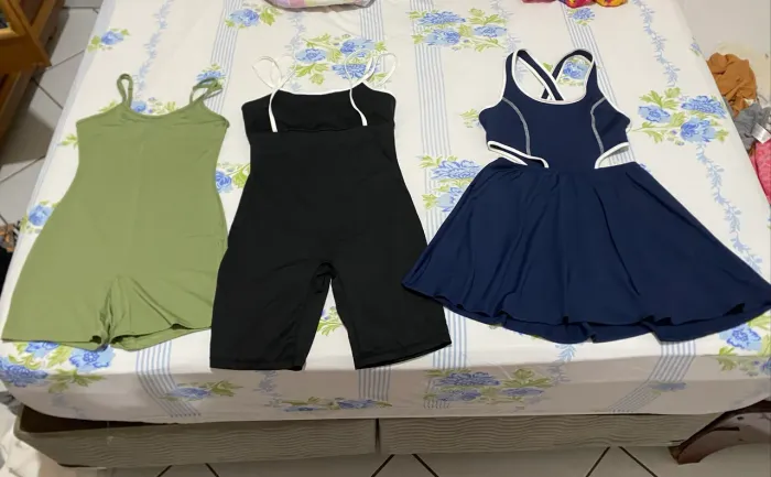 Kit de roupas de academia 
