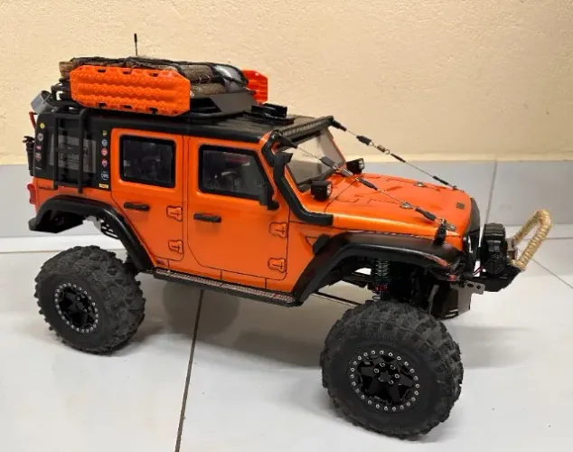 AUTOMODELO CARRO DE CONTROLE REMOTO CRAWLER 1:10 WRANGLER 4X4