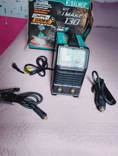 Vendo máquina de solda 110/220 completo IMAKE 130 chama no WhatsApp *