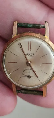 Relógio Antigo Taurus 17 Jewels - Vintage Anos 50 - Para Restauro ou Peças