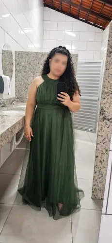 Vestido Festa/Madrinha Verde Oliva