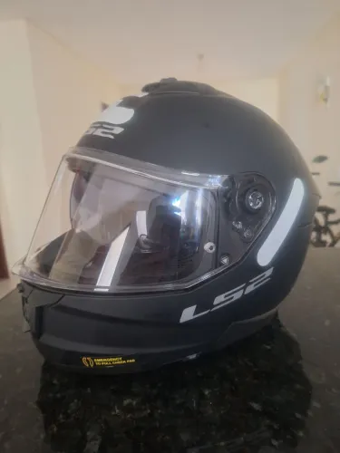 Capacete Moto Ls2 Ff808 Stream 2 Preto Fosco