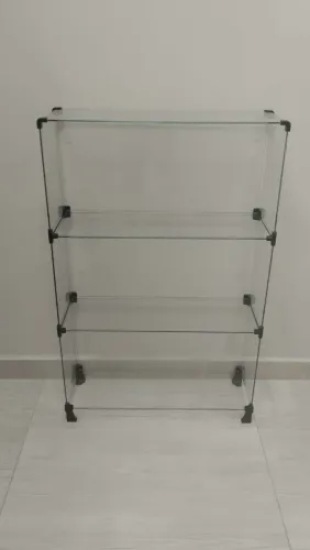 Expositor de vidro com 3 prateleiras - 61 x 97cm